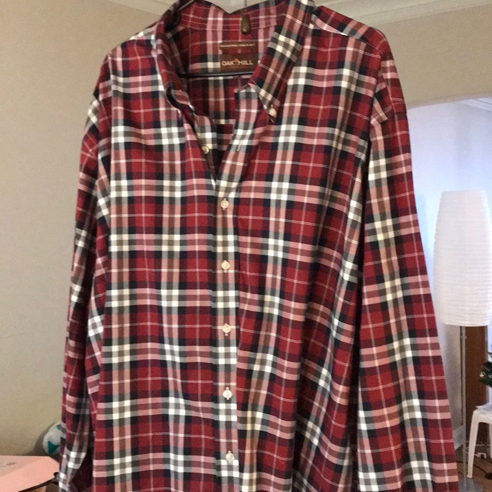 Oak Hill brand plaid long sleeve shirt